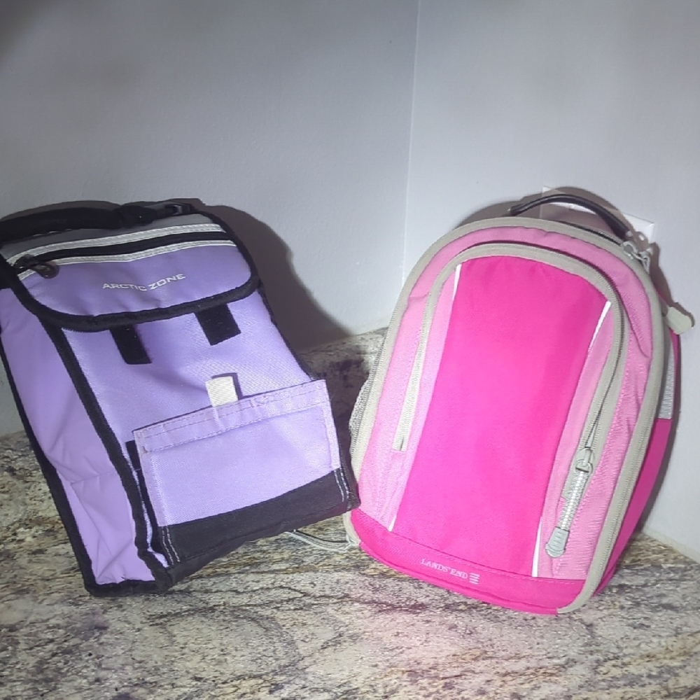 Pink and Purple Lunch Bags